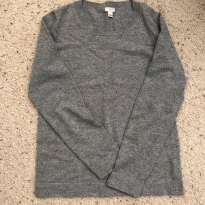 Crewneck wool blend sweater